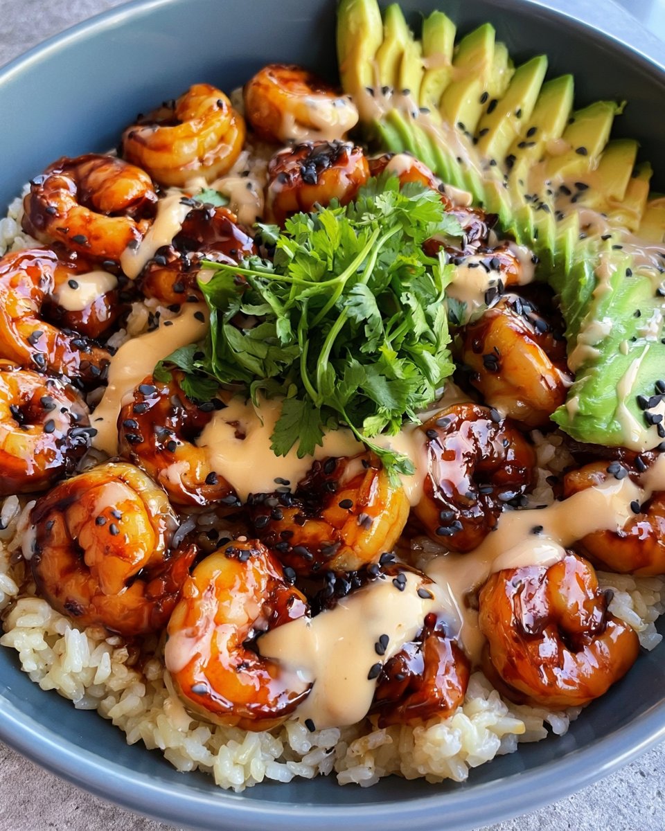 Teriyaki Shrimp Rice Bowls