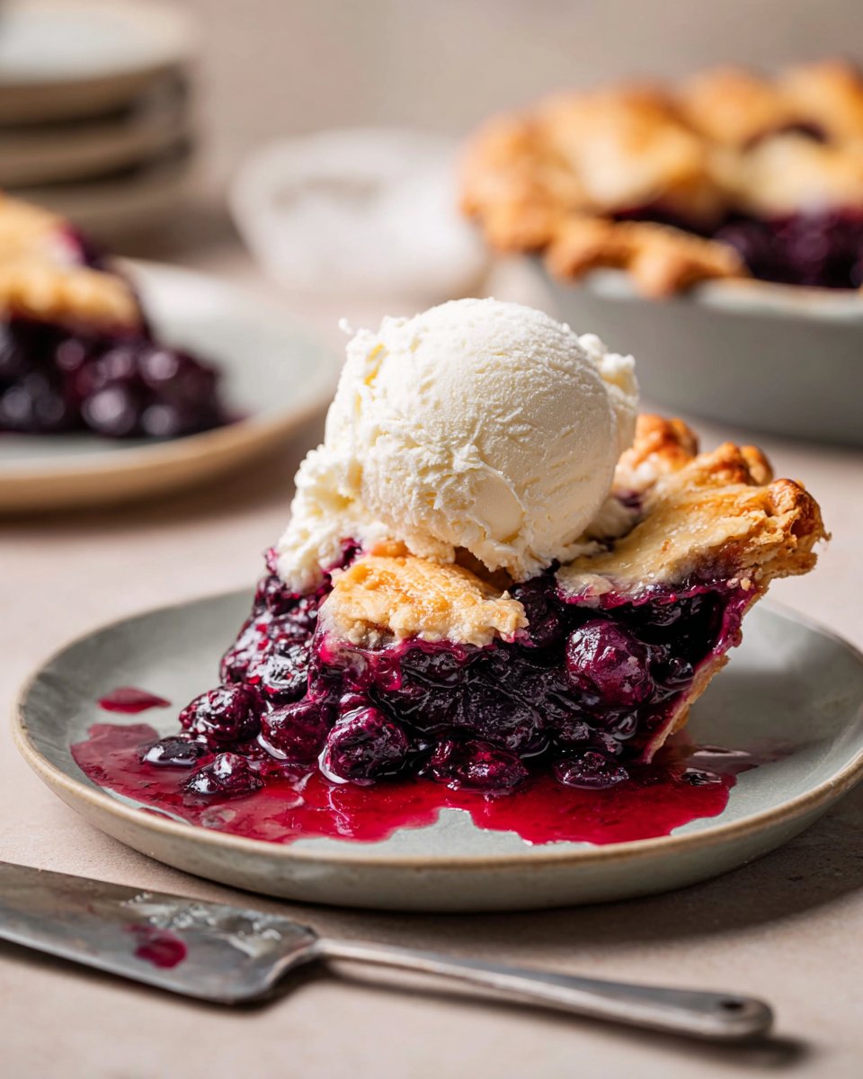 Spiced Blueberry Pie