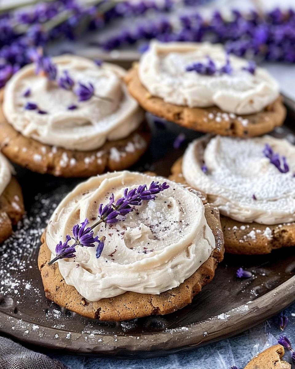 Honey Lavender Latte Cookies