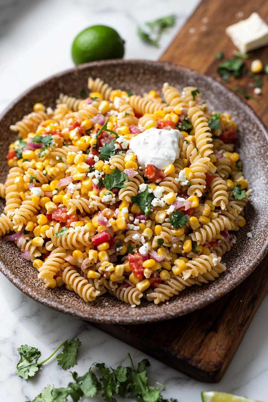 Mexican Street Corn Pasta Salad