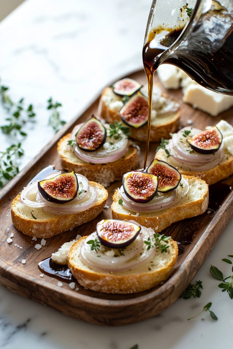 Onion and Fig Crostini