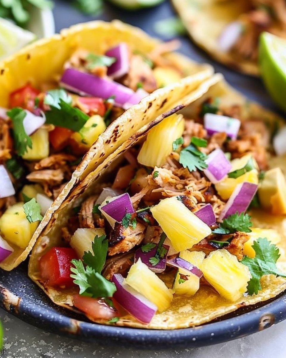 Pineapple Turkey Tacos