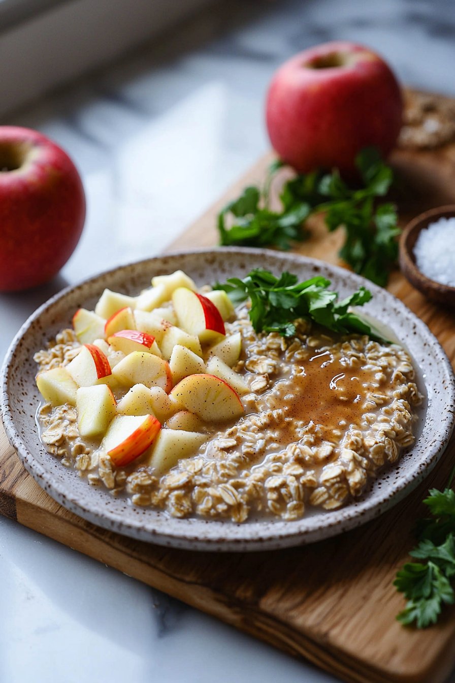 Apple Cinnamon Oatmeal Porridge