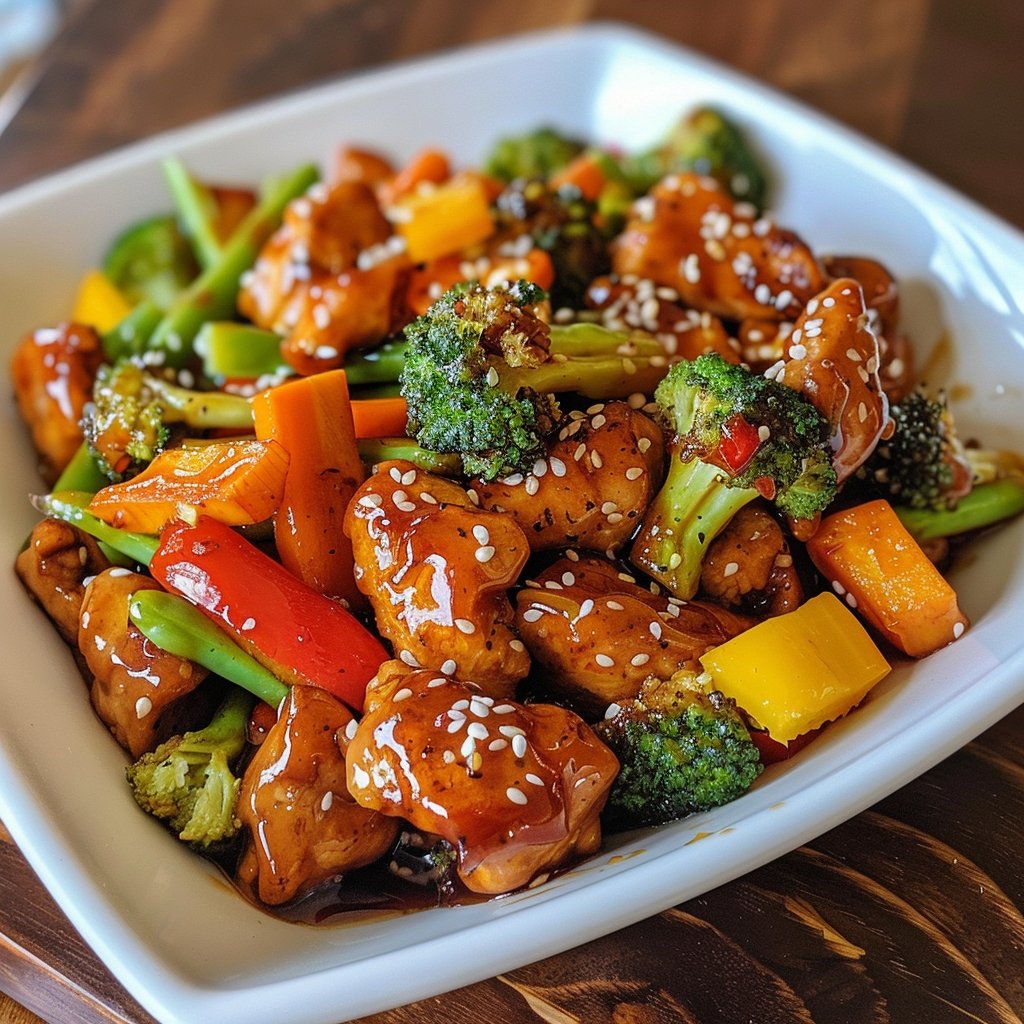 Honey Garlic Chicken Stir Fry