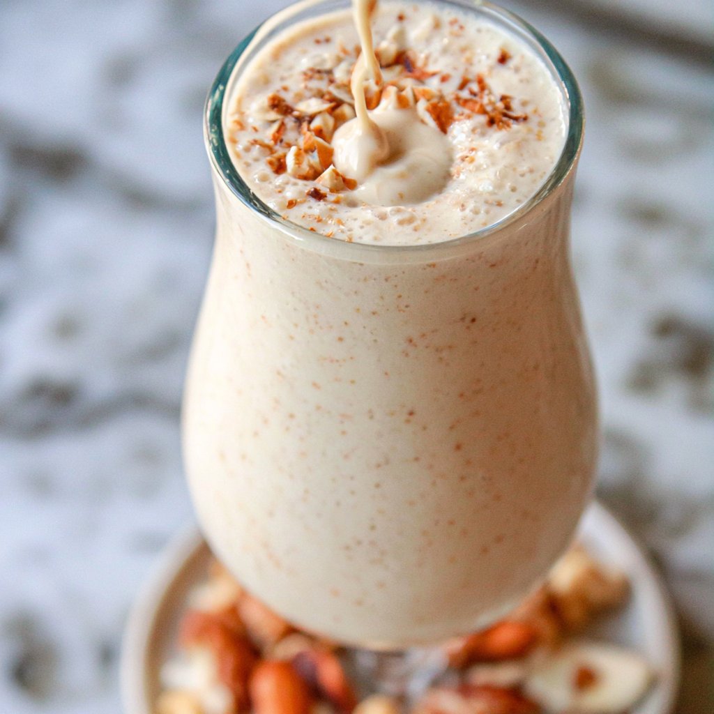 Almond Peach Kefir Smoothie