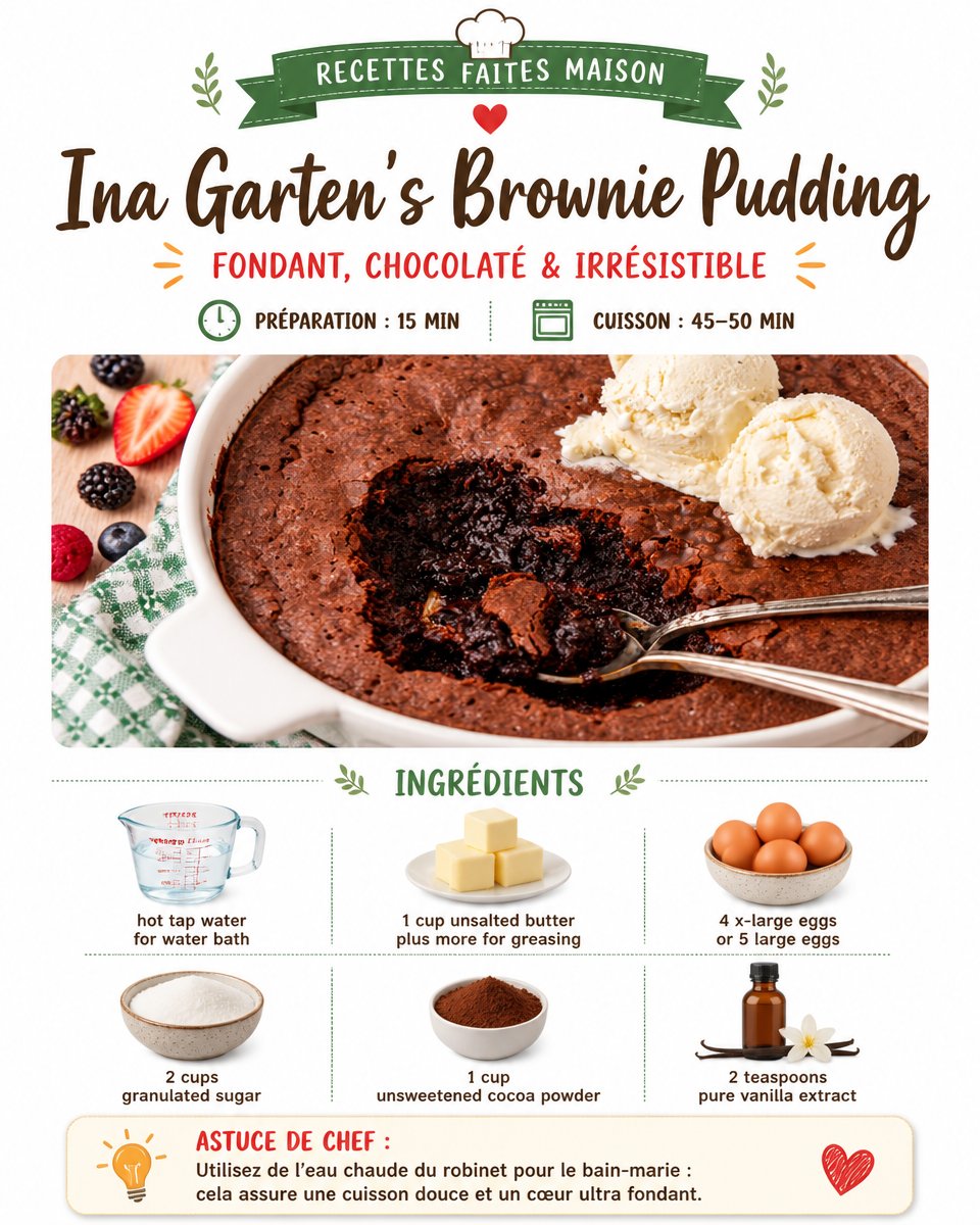 Ina Garten's Brownie Pudding