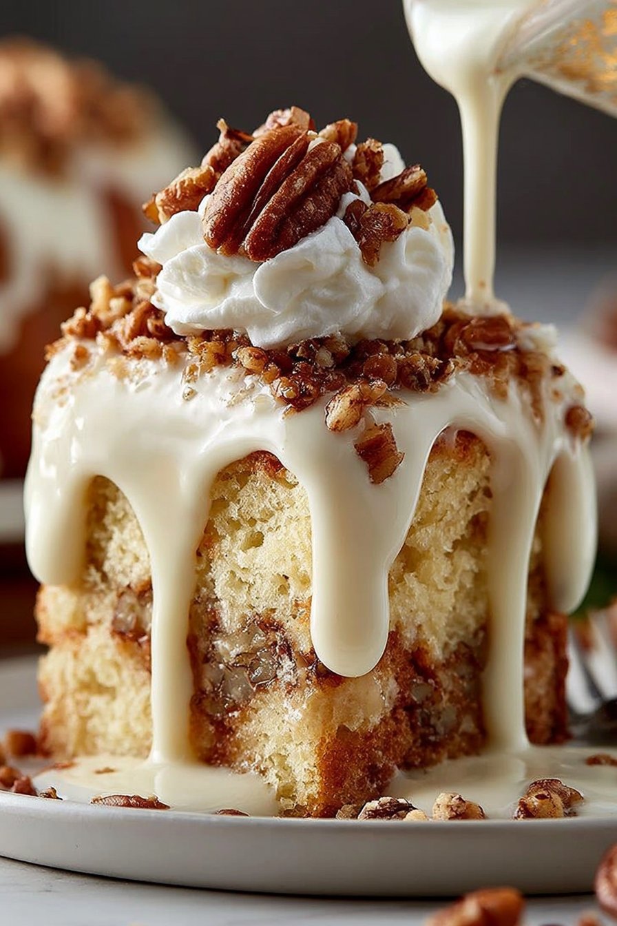 Butter Pecan Tres Leches Cake: Rich & Creamy Dessert!