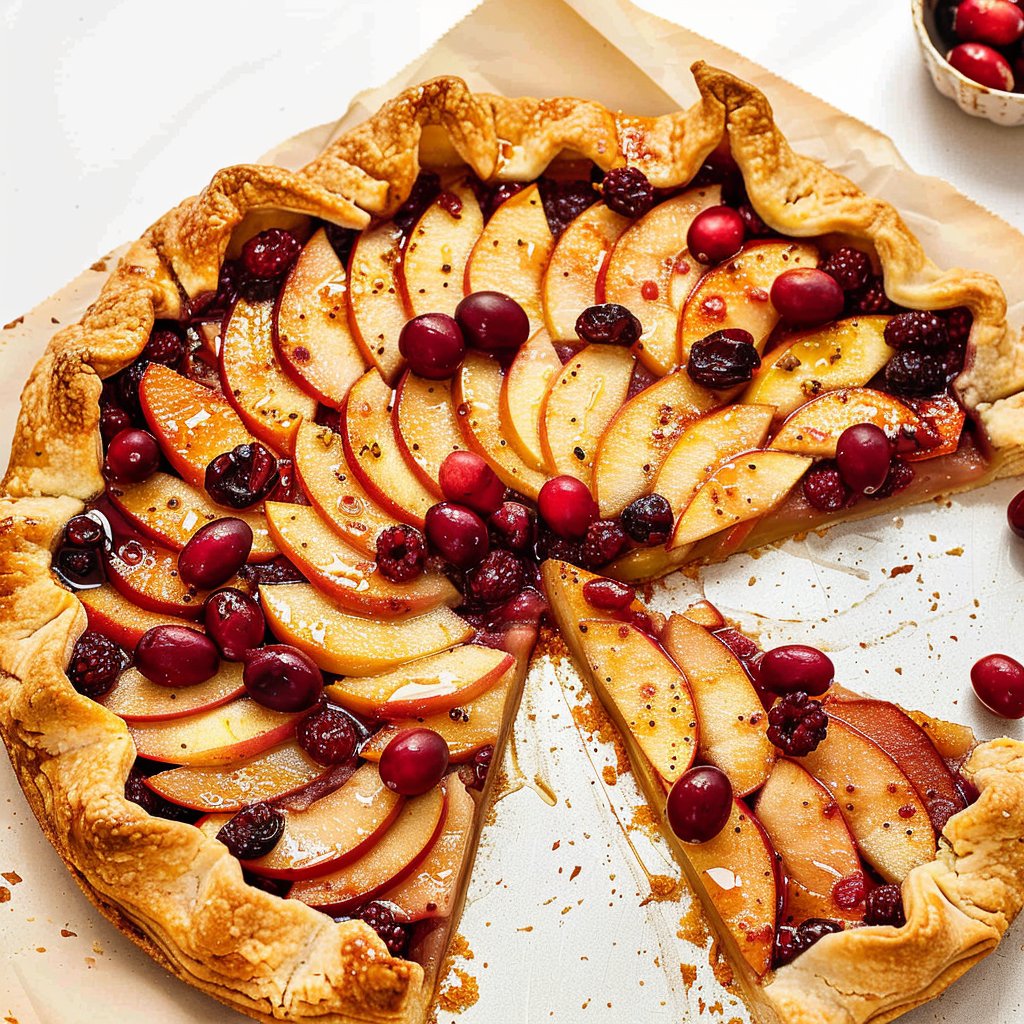 Apple Cranberry Galette