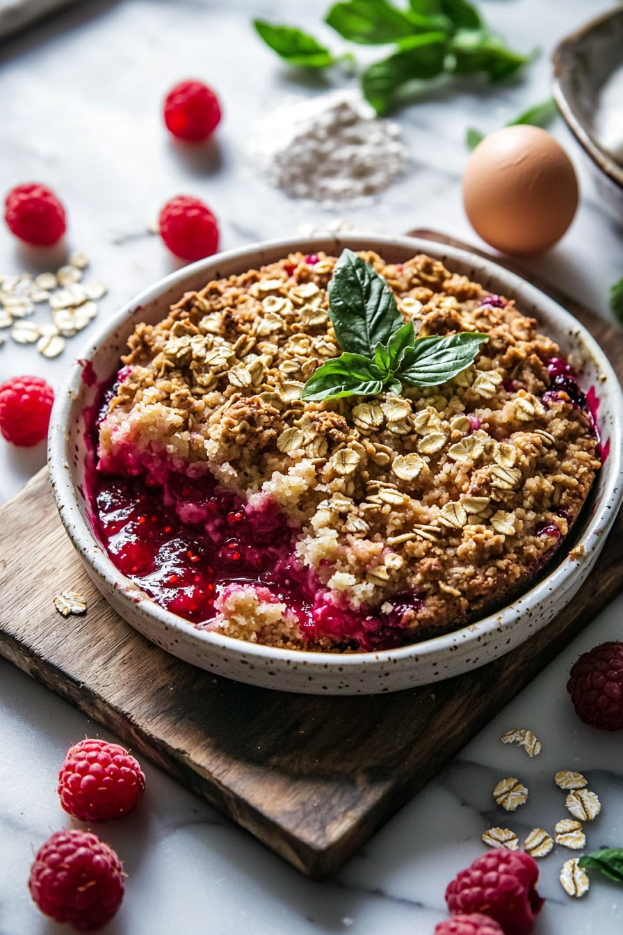 Raspberry Crumble Cake