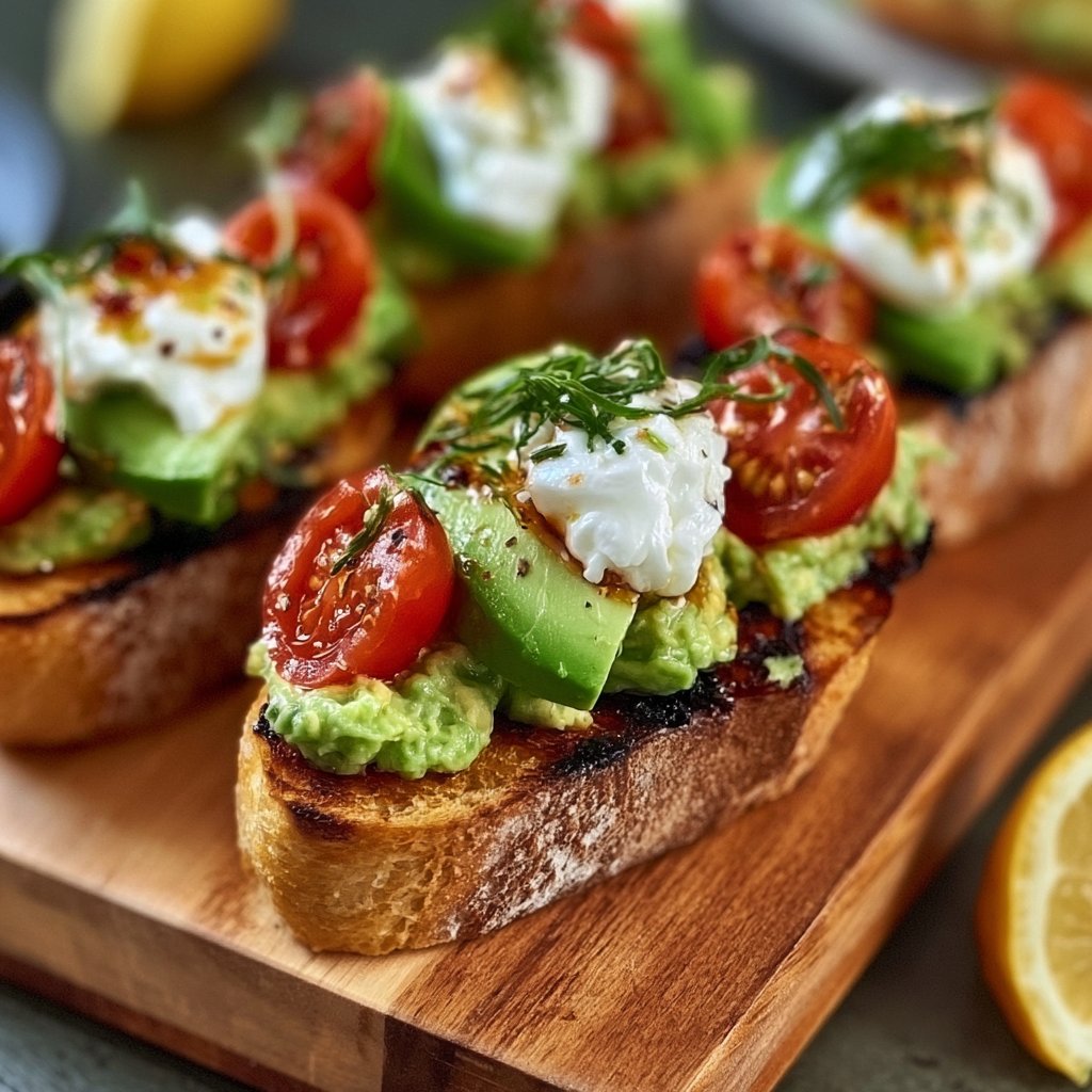Avocado-Burrata-Bruschetta