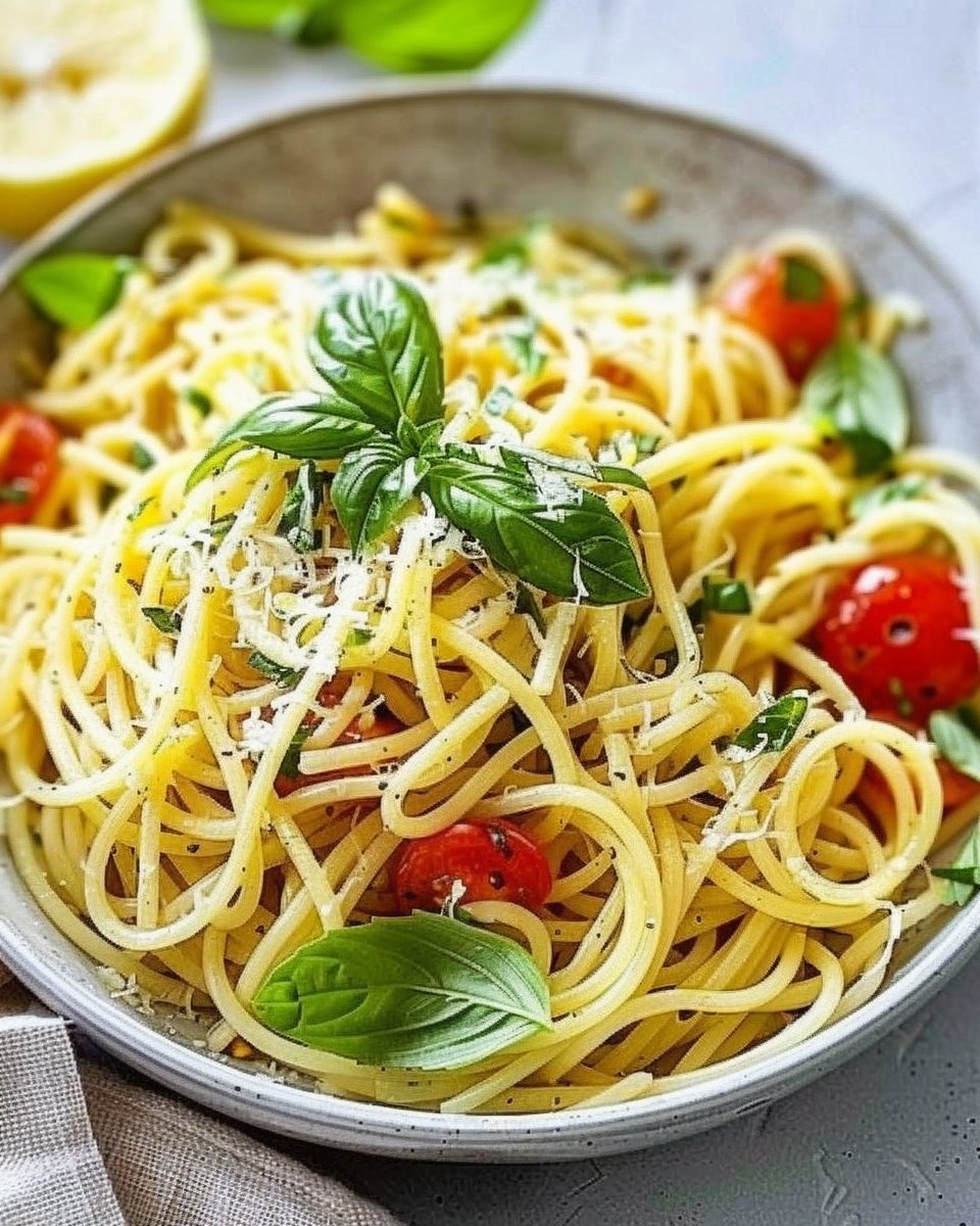 Lemon-Basil Spaghetti