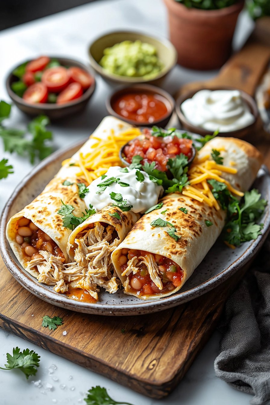 Easy Chicken Chimichanga