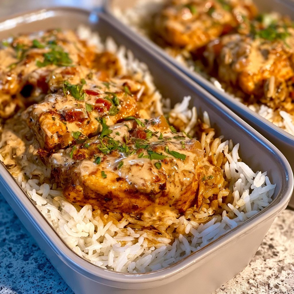 Creamy Cajun Chicken Rice Bowls
