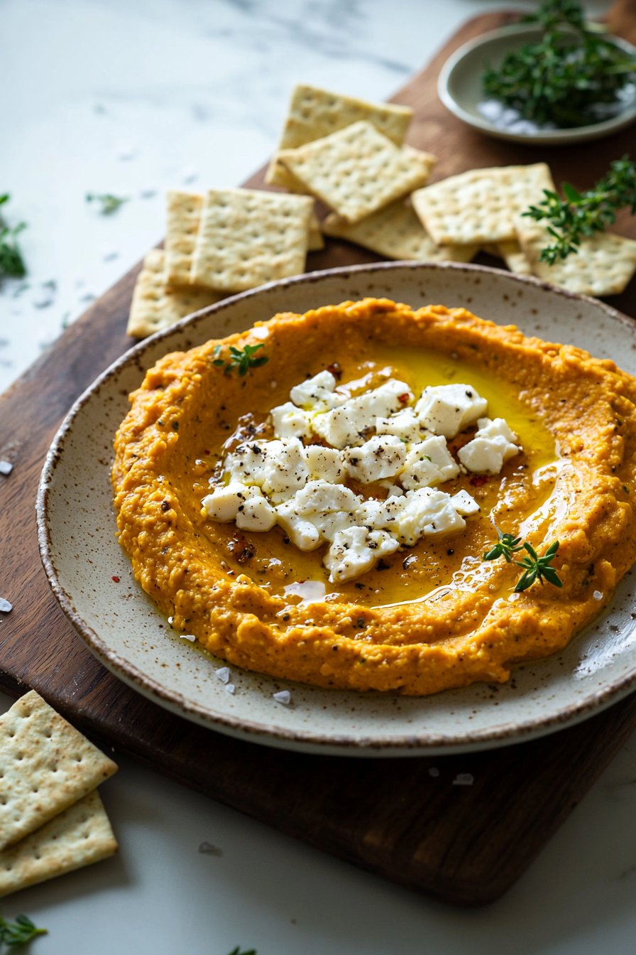 Pumpkin Whipped Feta Dip