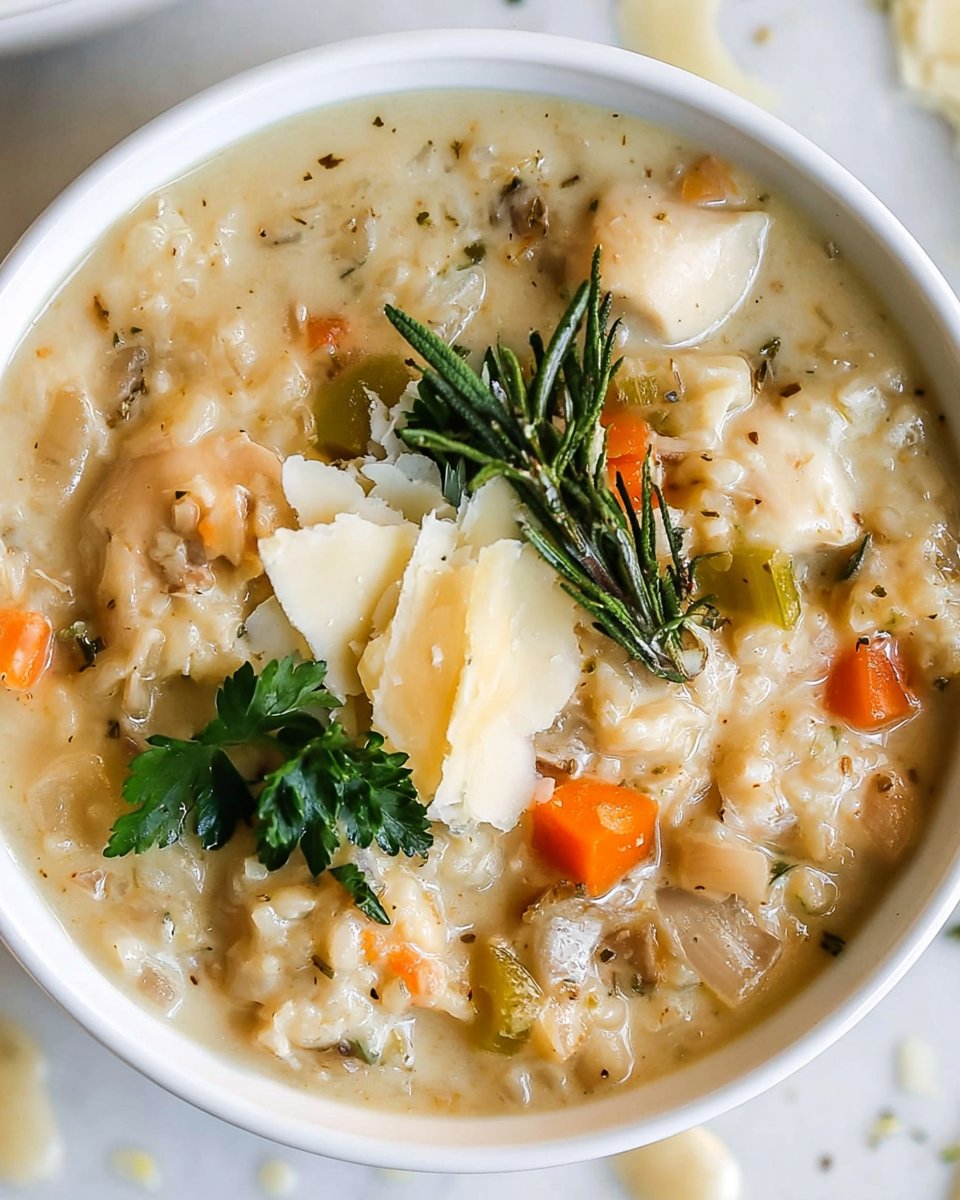 Creamy Chicken and Rice Soup