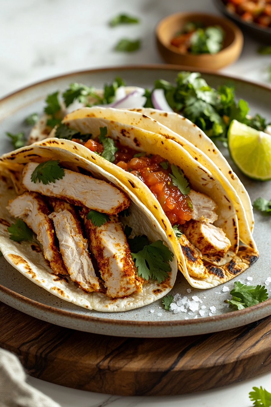 Authentic Chicken Street Tacos