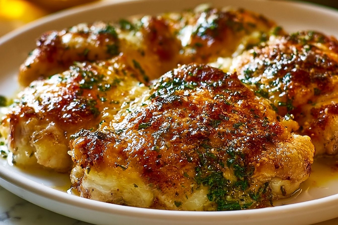 Garlic Parmesan Chicken Thighs