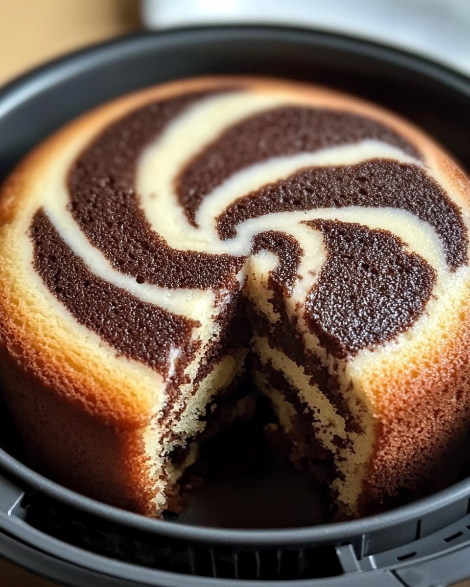 Mini Zebrakuchen aus der Heißluftfritteuse