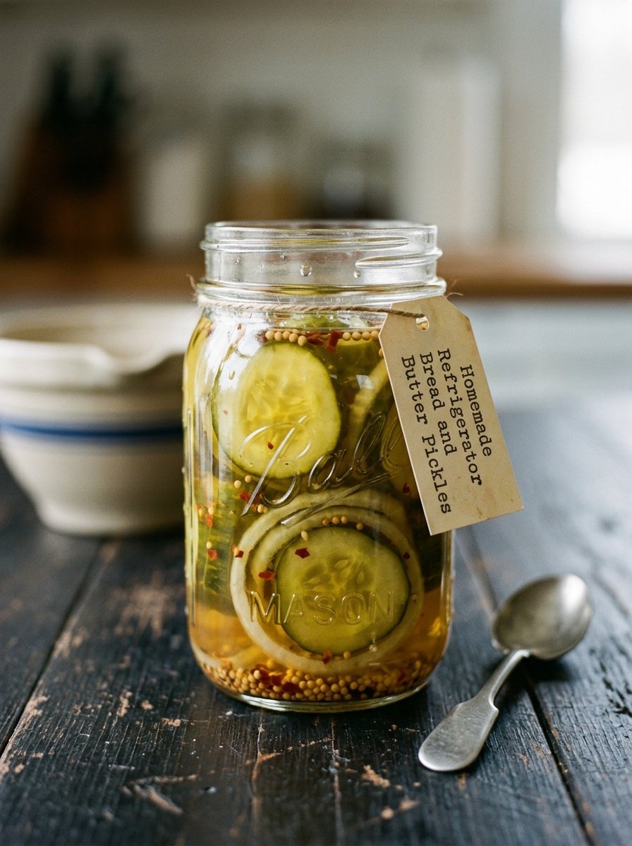 Homemade Refrigerator Bread and Butter Pickles