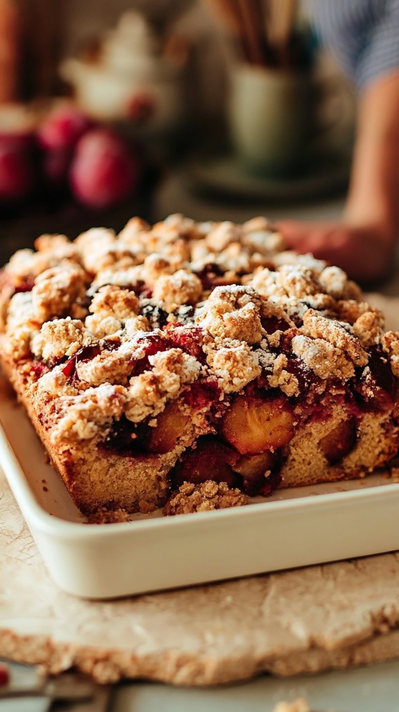 Pflaumenkuchen mit Streusel