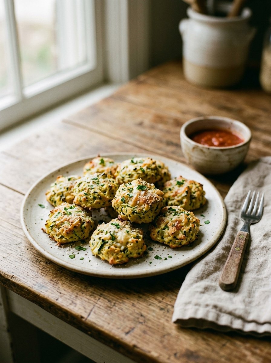 Zucchini Garlic Bites