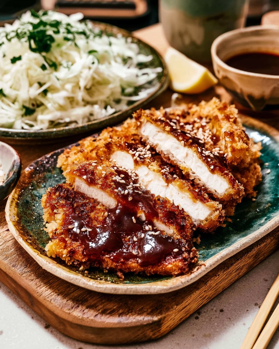 Crispy Chicken Katsu With Tonkatsu Sauce