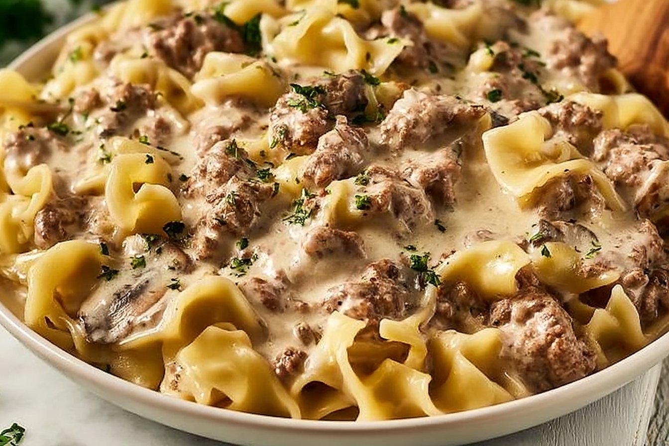 30-Minute Ground Beef Stroganoff