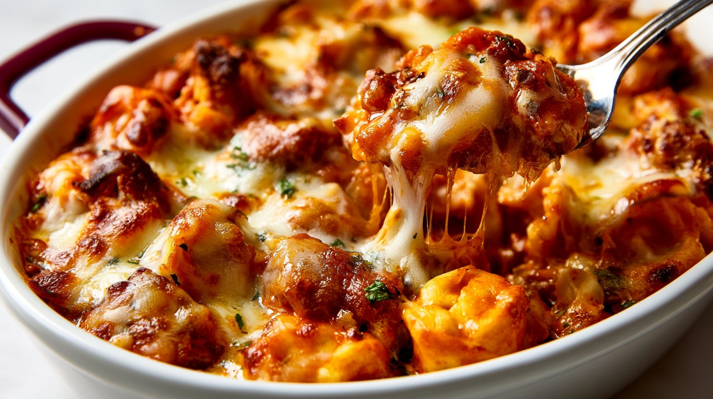 Baked Tortellini with Ground Beef