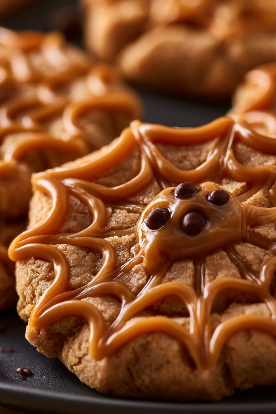 Crispy 30-Minute No-Bake Copycat Peanut Butter Spider Cookies