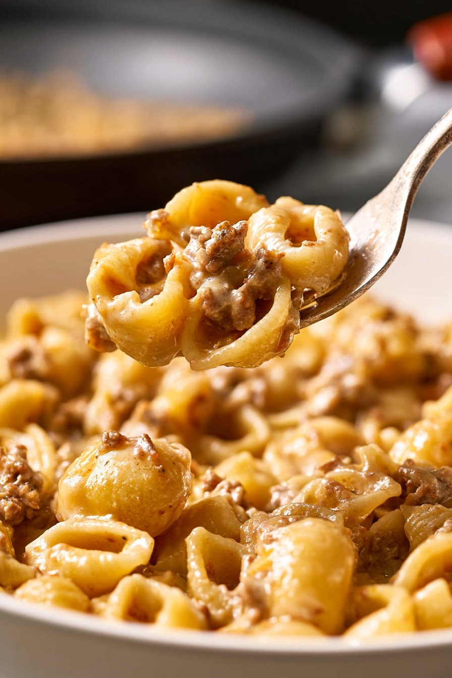 Ground Beef Alfredo