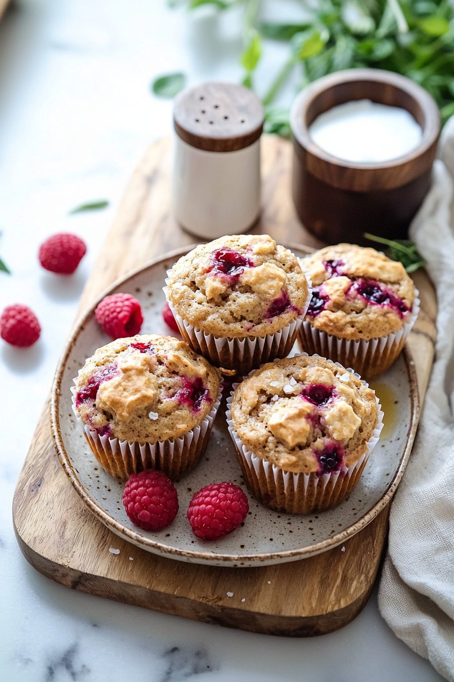 Vegan Raspberry Muffins