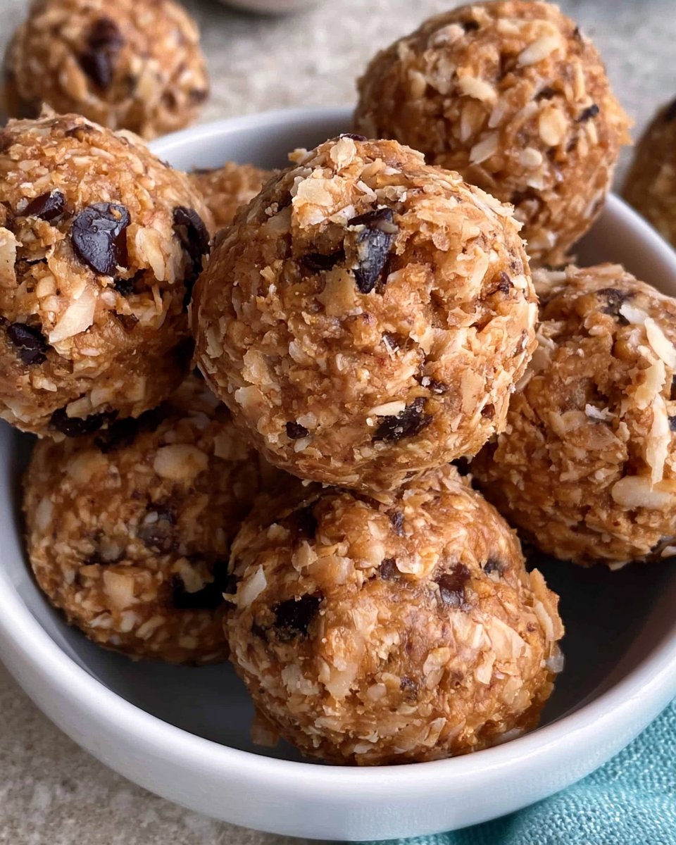 Easy Almond Butter Energy Balls (5 Ingredients)