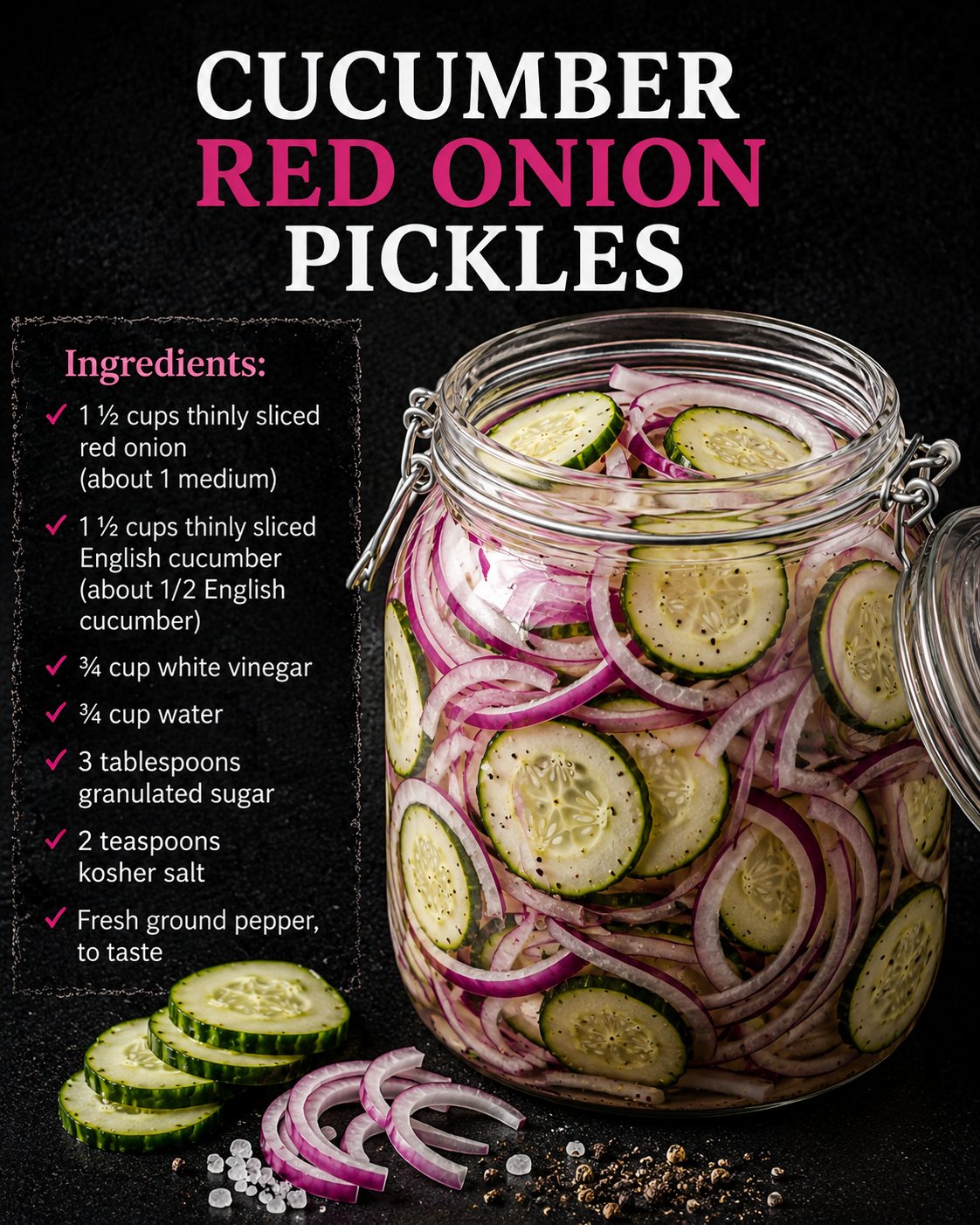 Pickled Cucumbers and Onions