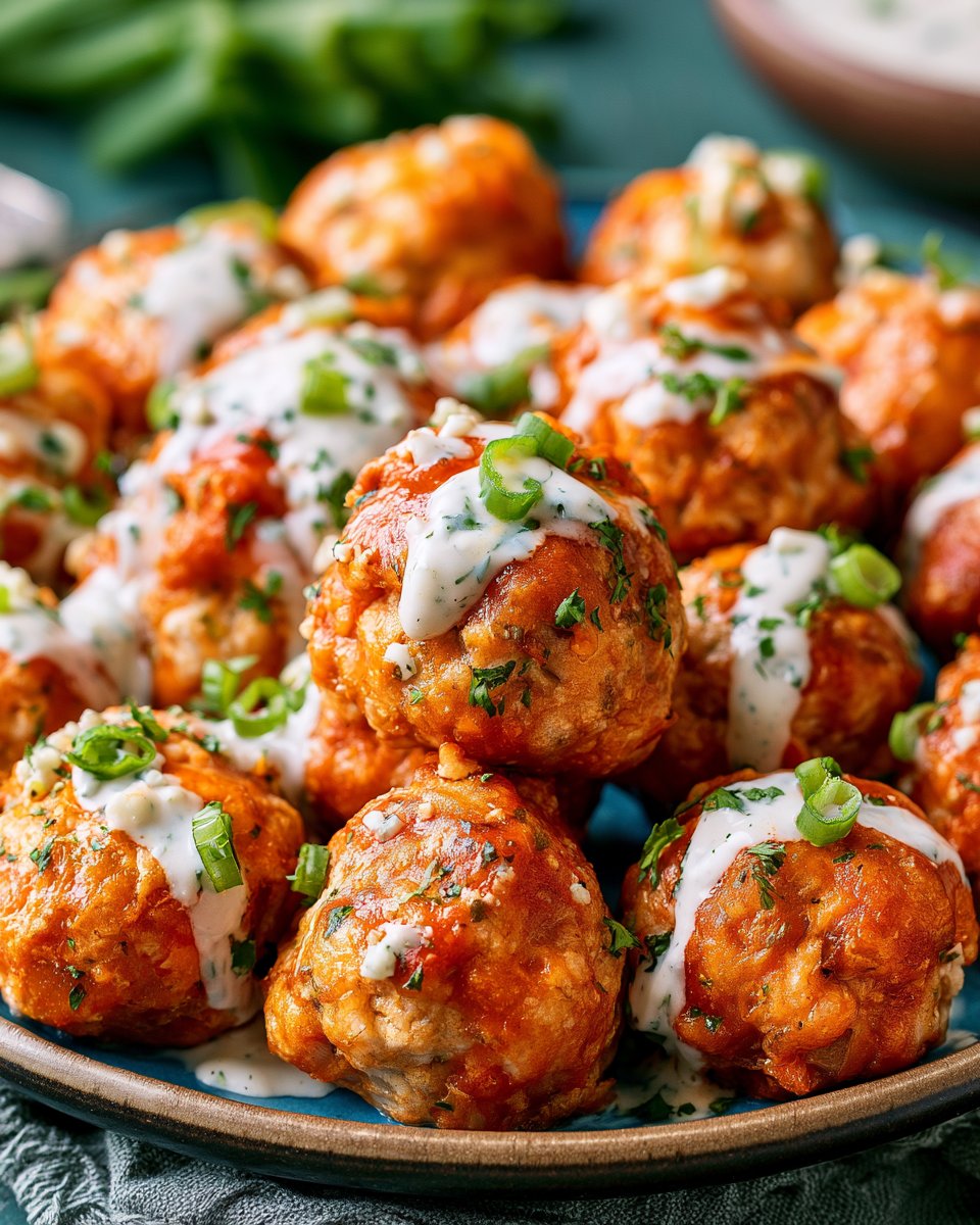 Buffalo Chicken Meatballs