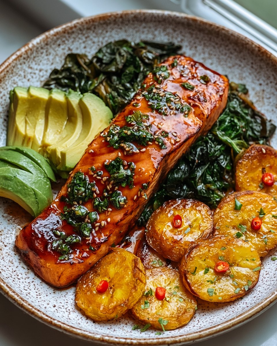 Honey Glazed Salmon Plate