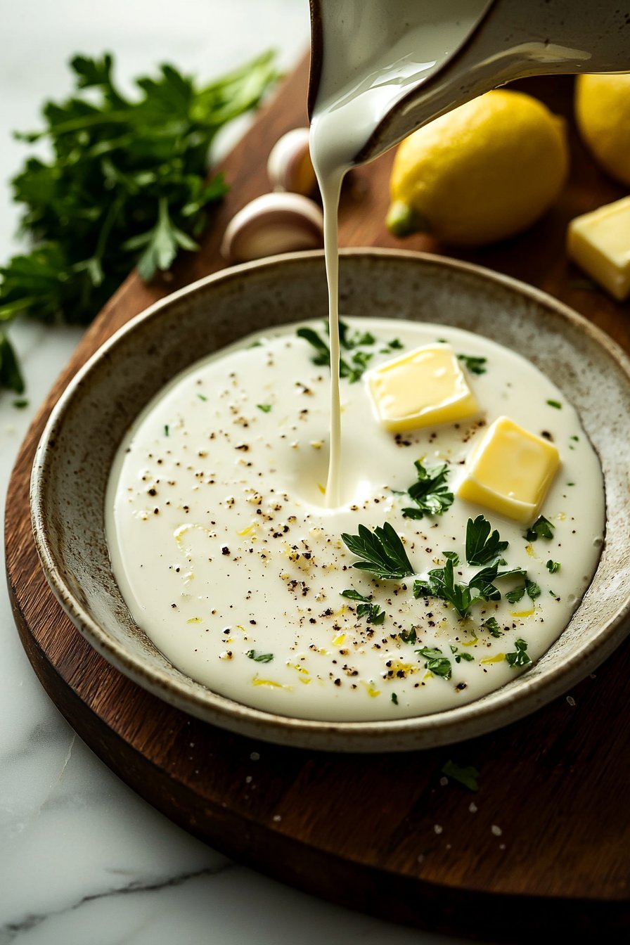 Lemon Garlic Cream Sauce