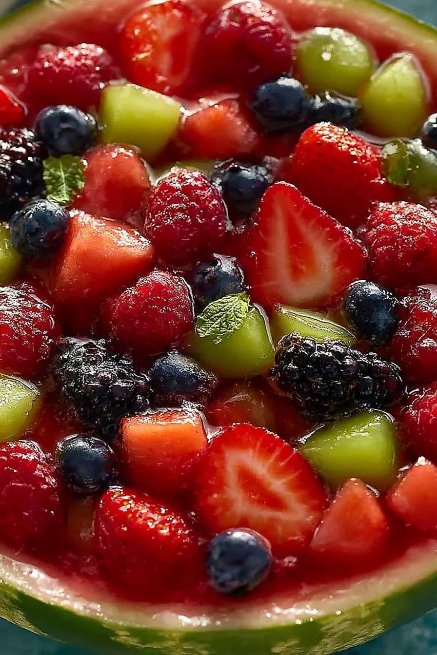 Watermelon Fruit Bowl with Moscato