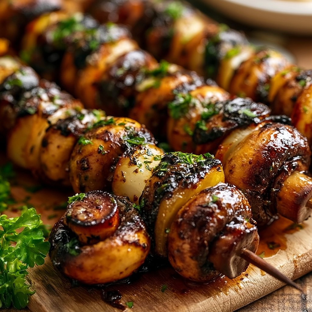 Champignon-Spieße