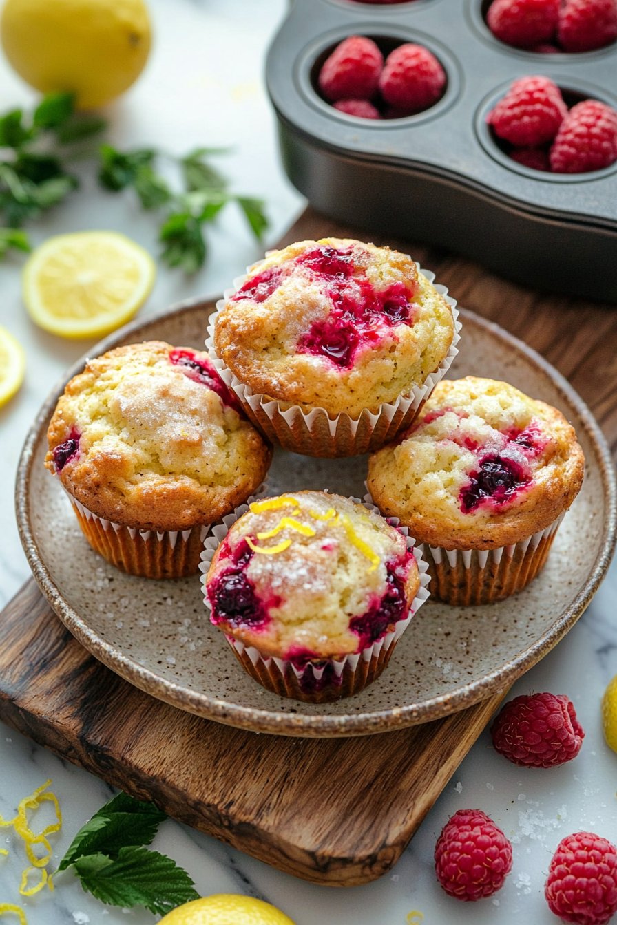 Raspberry Lemon Muffins