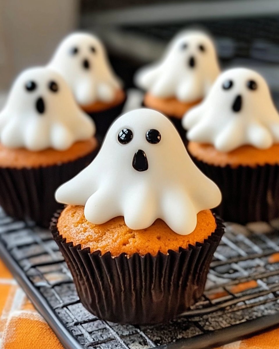 Spooky Ghost Cupcakes