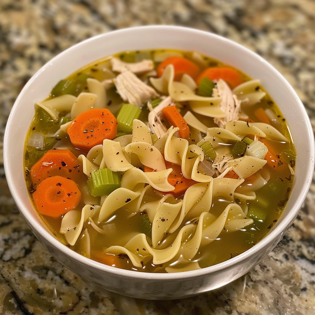 Slow Cooker Chicken Noodle Soup - Homestyle Recipe