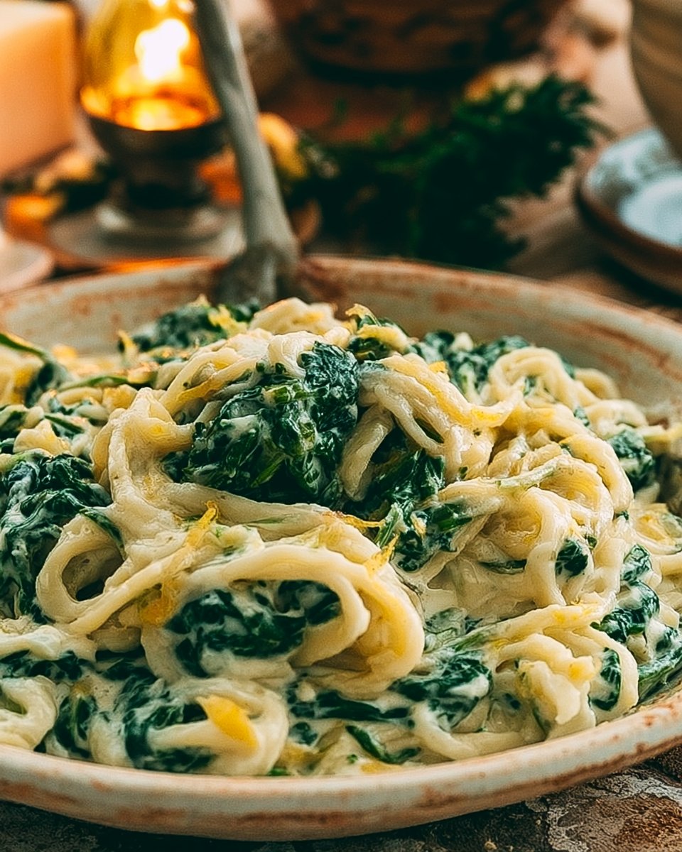 Lemon Ricotta Pasta with Spinach