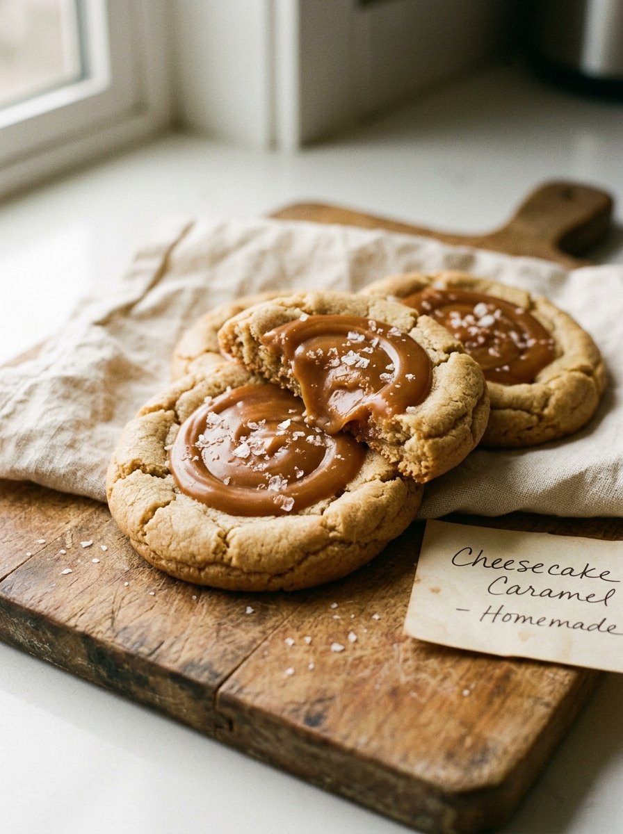 Cheesecake Caramel Cookies