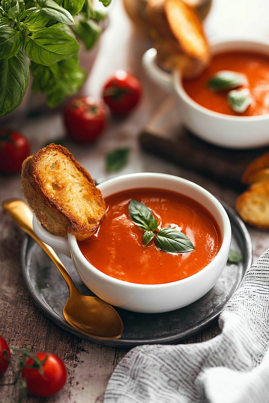 Roasted Tomato Basil Soup