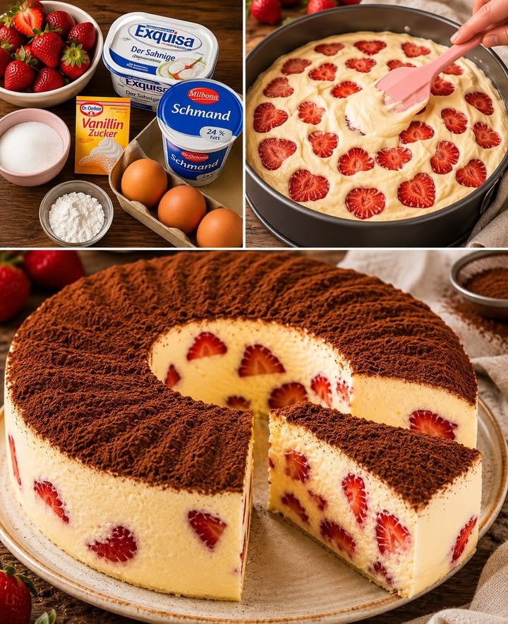 Erdbeer Tiramisu Käsekuchen
