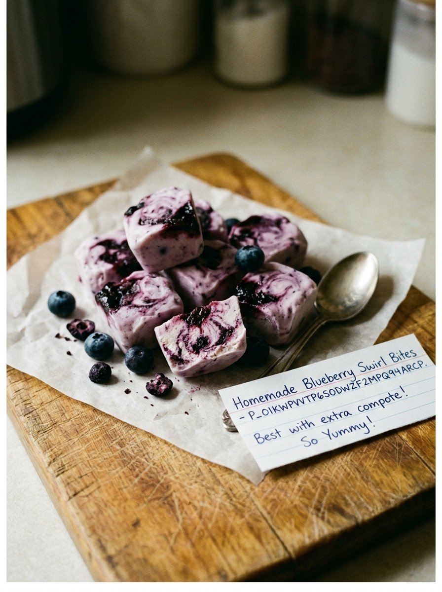 Blueberry Swirl Yogurt Bites