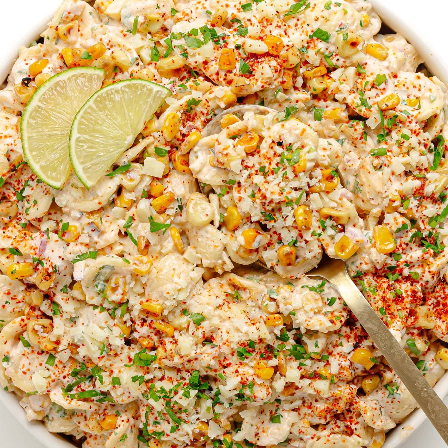 Corn Pasta Salad (Mexican Street Corn Pasta Salad)