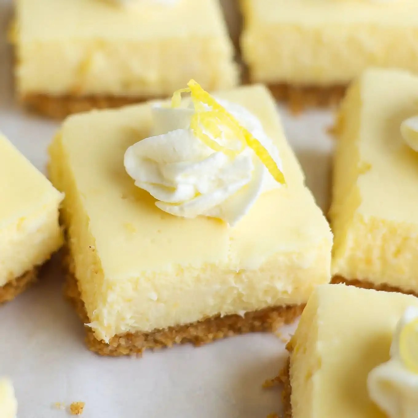 Lemon Cheesecake Bars 1 Lemon Cheesecake Bars
