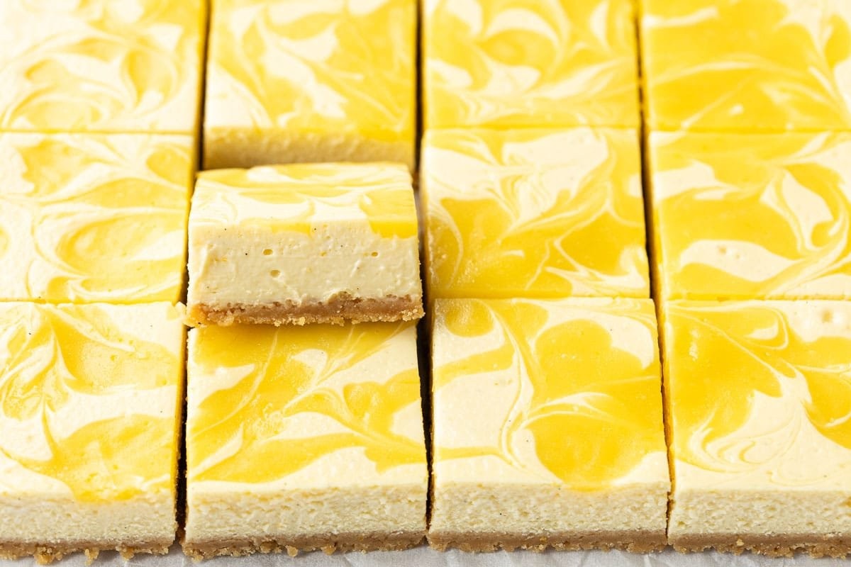 Zesty Meyer Lemon Cheesecake Bars 1 Zesty Meyer Lemon Cheesecake Bars