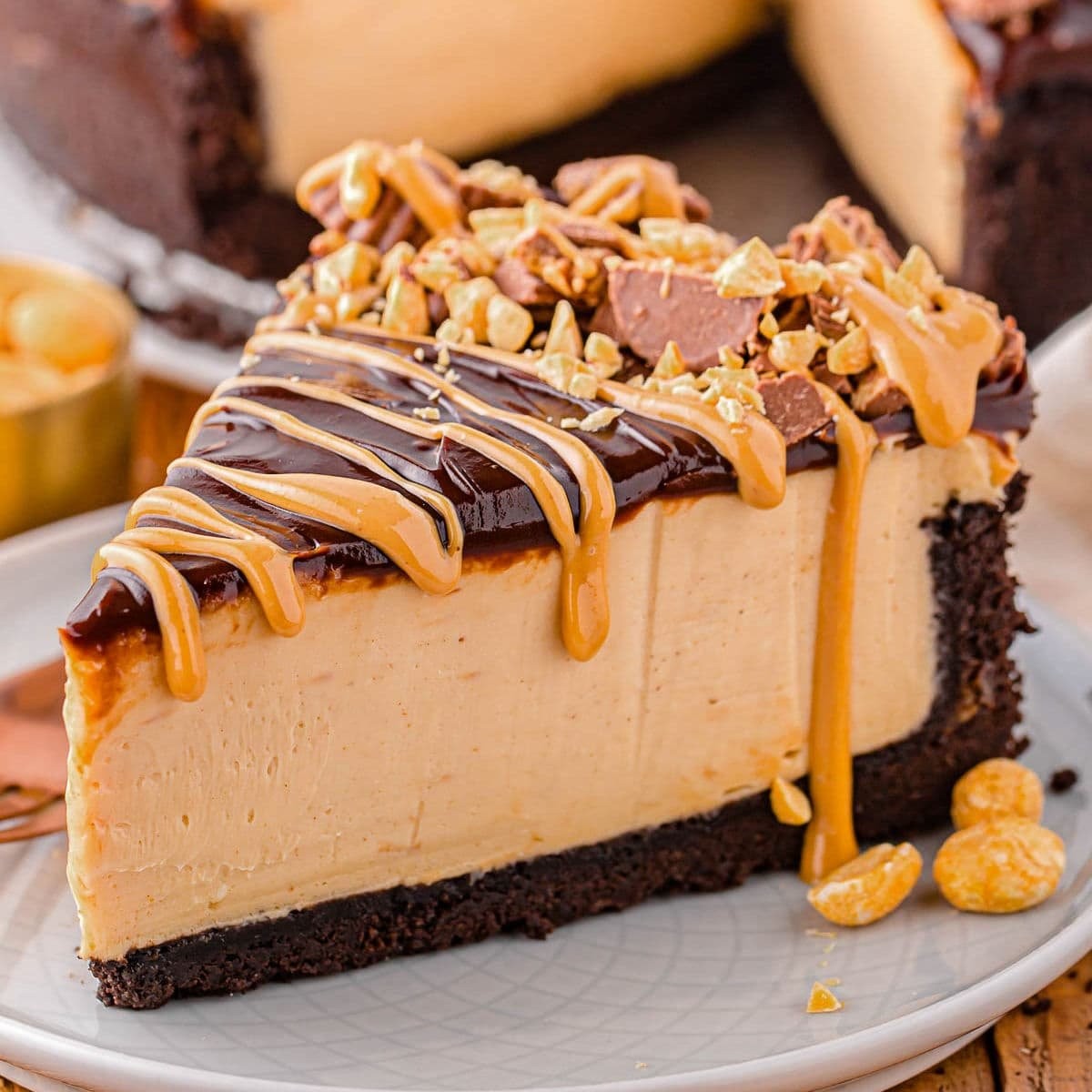 Creamy Peanut Butter Cheesecake 1 Creamy Peanut Butter Cheesecake